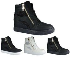 Ladies Zip Up Trainers Sneaker