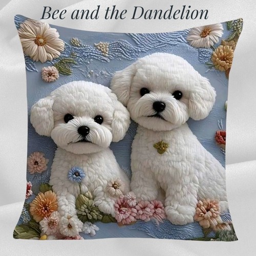 Cute bichon frise - cute, plush