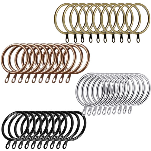 Heavy duty metal curtain rings - metal,