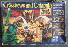 Vintage : CROSSBOWS and CATAPULTS : Grand Battleset : Board Game : Incomplete 