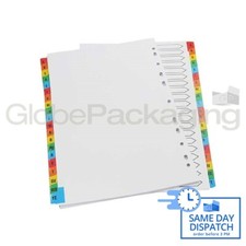2 x SETS OF A4 FILE DIVIDERS