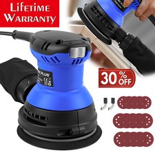 5" 125mm Random Orbital Sander, 1300W 6 Variable Speed 13000RPM 15x Sandpapers