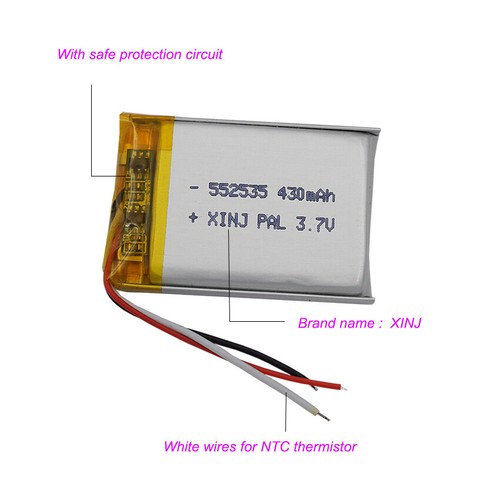 430mah wires thermistor - 3-wires,
