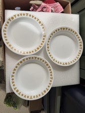 Corelle Butterfly Gold 3 ct Rim Soup Pasta Bowls - 8-1/2" - EUC