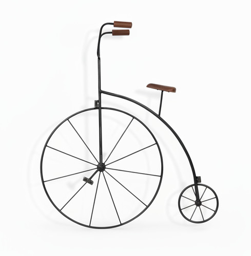 Penny farthing garden wall - penny,