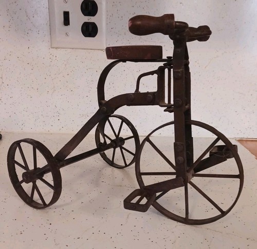 Vintage metal tricycle - vintage, with