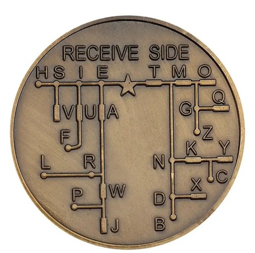 Morse code coin key send - code, coin.