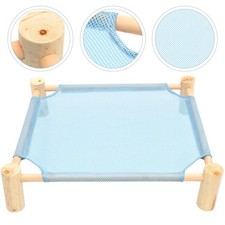  1 Set of Reptile Hammock Snake Lizard Sleeping Bed Netting Wooden Rack Hammock