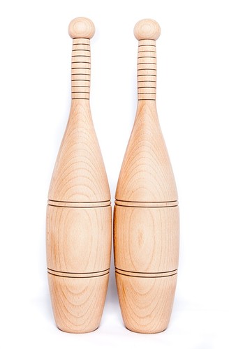 Indian clubs wooden - wooden,