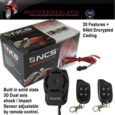 NCS EASY FIT Only 2 Wires Motorcycle Motorbike bike Scooter Trike Quad Alarm ES2