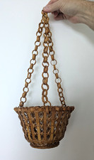 Vintage Hanging Woven Basket