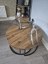 Old School Bmx 80s Akisu Frame And Forks Chrome Haro Hutch Mongoose Skyway