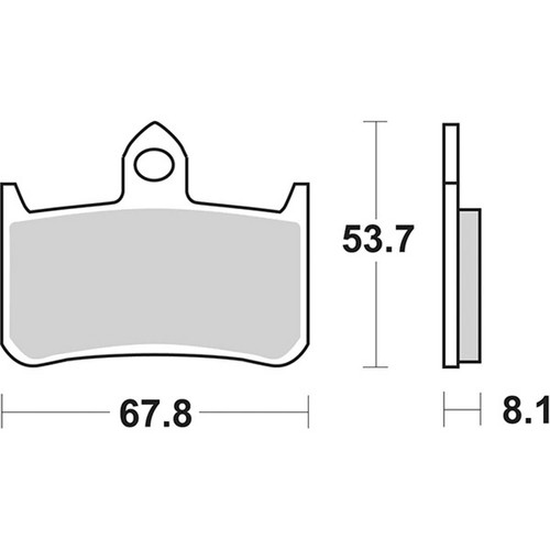 Pair brake pads sbs - 622, dcc