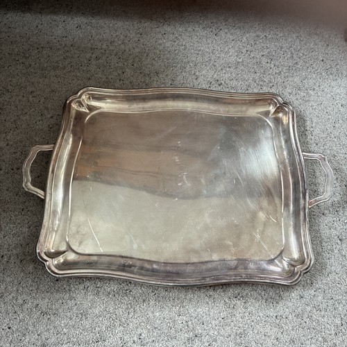 Large silver plated - silver, tray