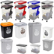 Plastic Pet Food Container Dog Cat Animal Dry Feed Storage Box Bin Bird Seed