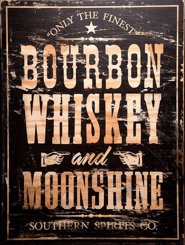 Bourbon whiskey and moonshine - bourbon,