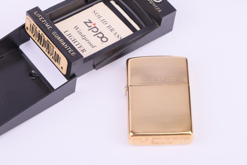 Vintage zippo solid brass - vintage,