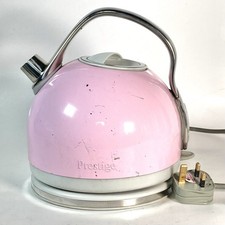 Prestige Dome Electric Kettle Pink & Chrome Working