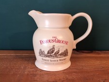 The Famous Grouse Finest Scotch Whisky Wade Ceramic Water Jug Breweriana Pub Bar