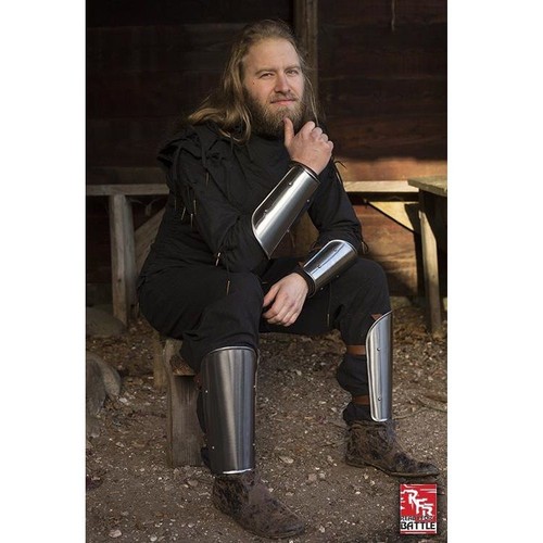 Medieval steel arm leg - steel,