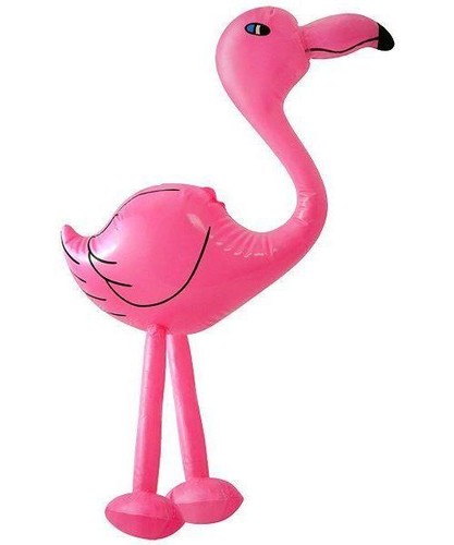 64cm inflatable blow pink - inflatable,
