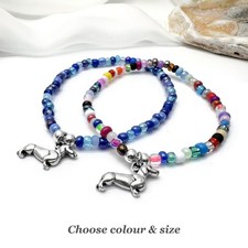 Dachshund Bracelet, Silver