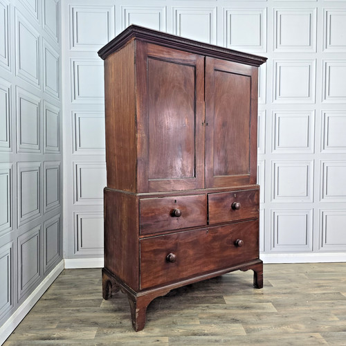 Antique georgian linen press - antique,