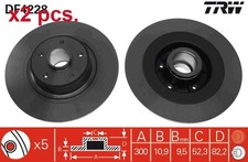 X2 PCS REAR BRAKE DISC ROTOS