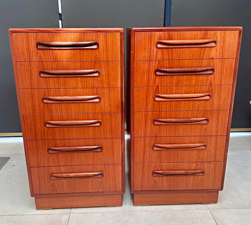 Pair plan tallboy chest - of,