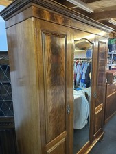 Antique Mahogany Three Door