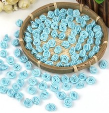 MINI SATIN ROSE FLOWER RIBBON