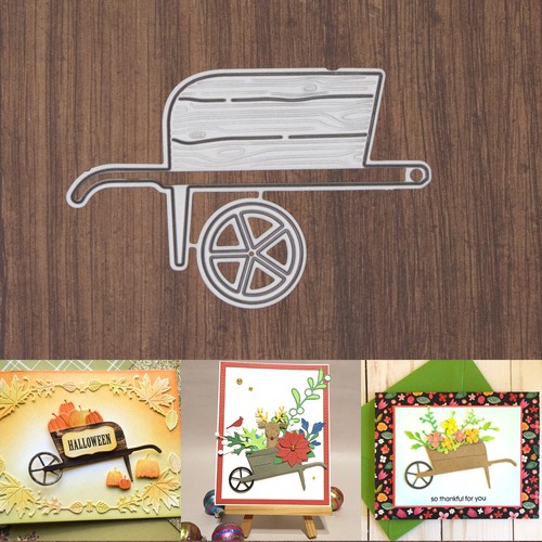 Wooden wheelbarrow cutting - wheelbarrow,