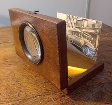 GRAPHOSCOPE MONOCLE OR MAGNIFYING MAGNIFYING GLASS FOR ANTIQUE WOODEN PHOTOS 19th century
