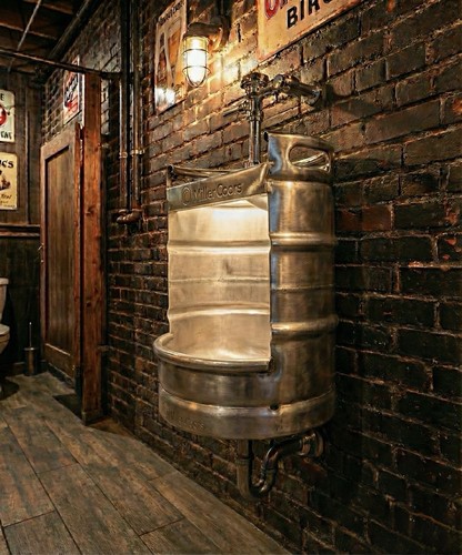Beer keg urinal branded - beer,