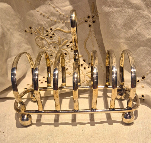 Silver plated bar toast rack - toast,