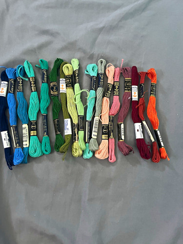 Bundle embroidery thread - of,