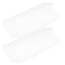  6 Pcs Shelf Dividers for Clothes Storage Closet Separator Clear Cabinet