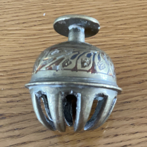 Brass elephant claw - brass, bell
