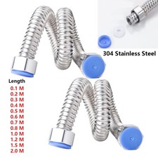 Shower Hose 0.1M - 1/1.5/2M Flexible Stainless Steel Chrome Shower Bathroom Pipe