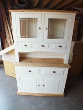 Hampshire Painted Large 2 Door Display Dresser- Reclaimed Top & Plinth 