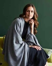 CASHMERE GREY SCARF Thick