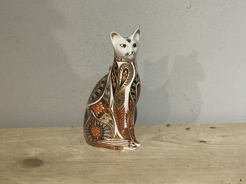 Royal crown derby siamese cat - crown,