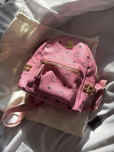 Mcm backpack small pink - mcm,
