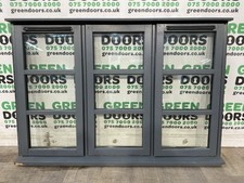 HERITAGE SOLID OAK WINDOW CRITTALL WOODEN DOUBLE GLAZED CLEAR USED WIDE VARNISH