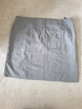 Womens Grey Pinstripe Straight Skirt-ladies Size 28