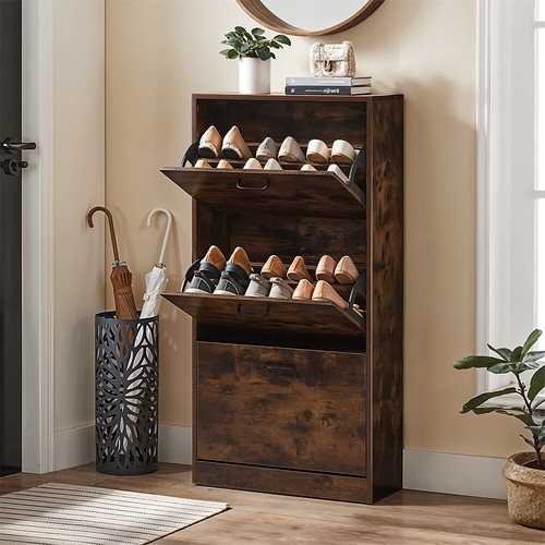 Drawer wooden shoes cabinet - 3,