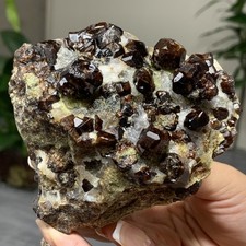 647G Natural Garnet with rock Gorgeous rough raw Crystal Mineral Specimen