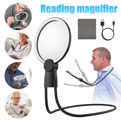 Wearable magnifying glass with - magnifying,