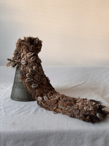 Antique african bell cowrie - african,