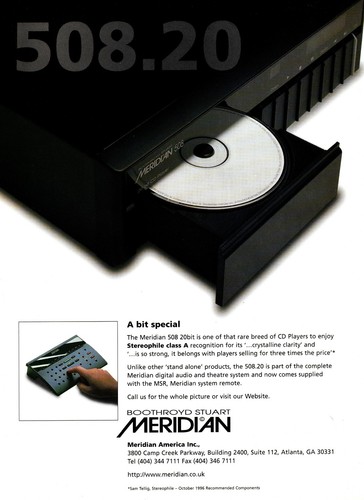 Meridian model 508 cd player - meridian,
